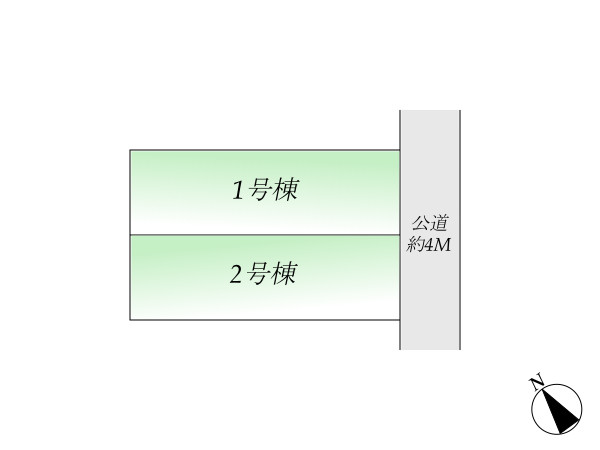 杉並区宮前４丁目☆新築一戸建て（区画図）